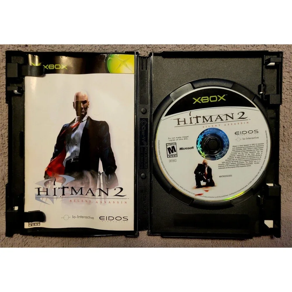 OG XBOX: Hitman 2: Silent Assassin,CIB, MANUAL, TESTED & WORKING, FAST SHIPPING